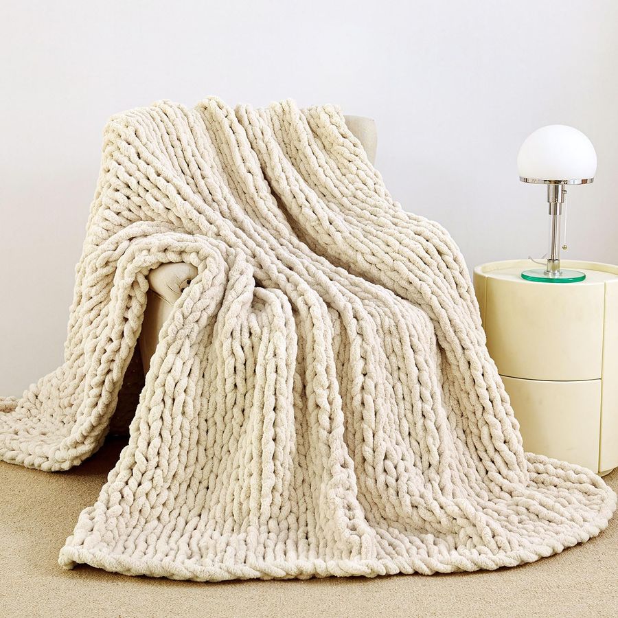Throw Blanket Chunky Knit - Chunky Knit Blanket Throw 51