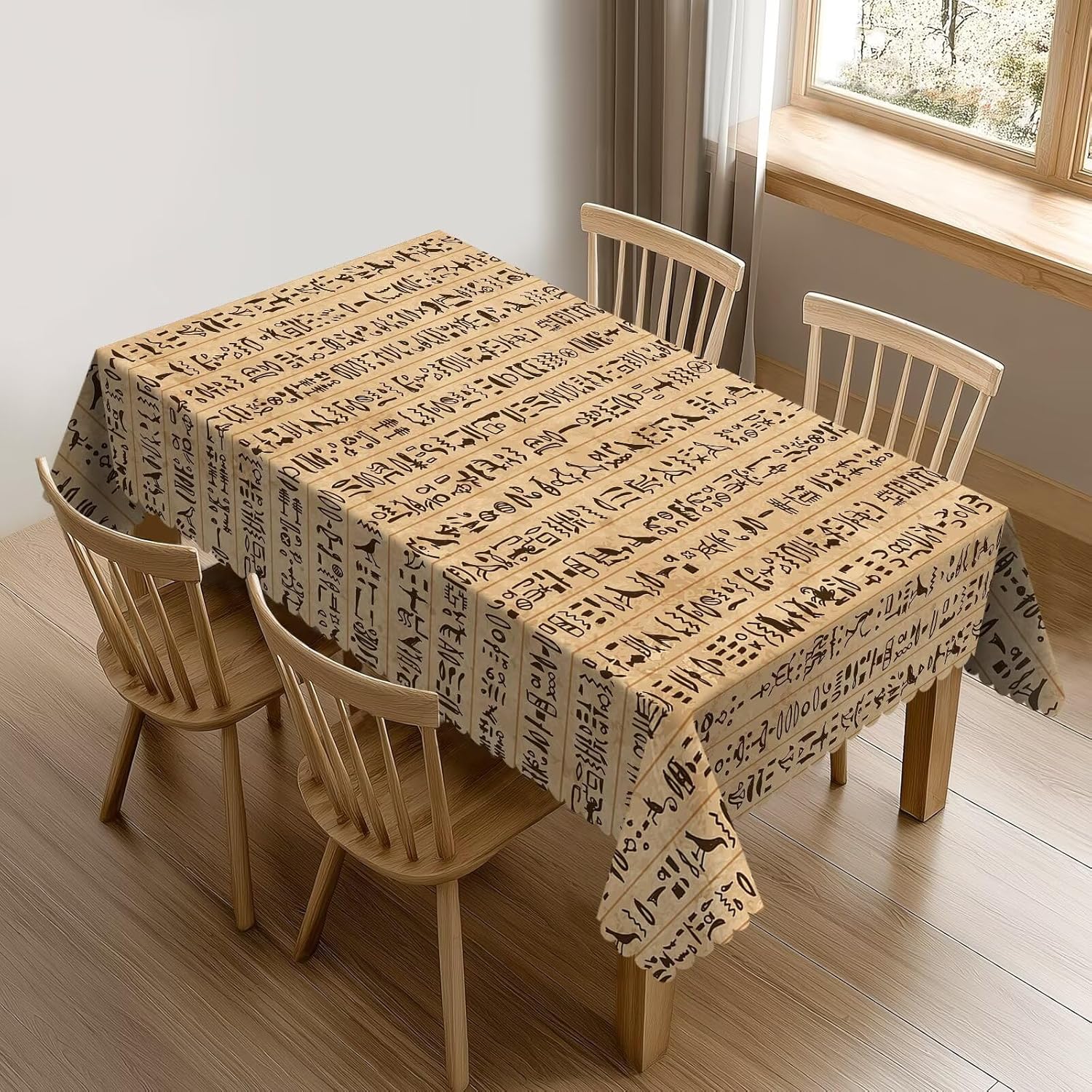 Home Textiles Egypt - Ancient Egypt Hieroglyphics Rectangle Tablecloth Table