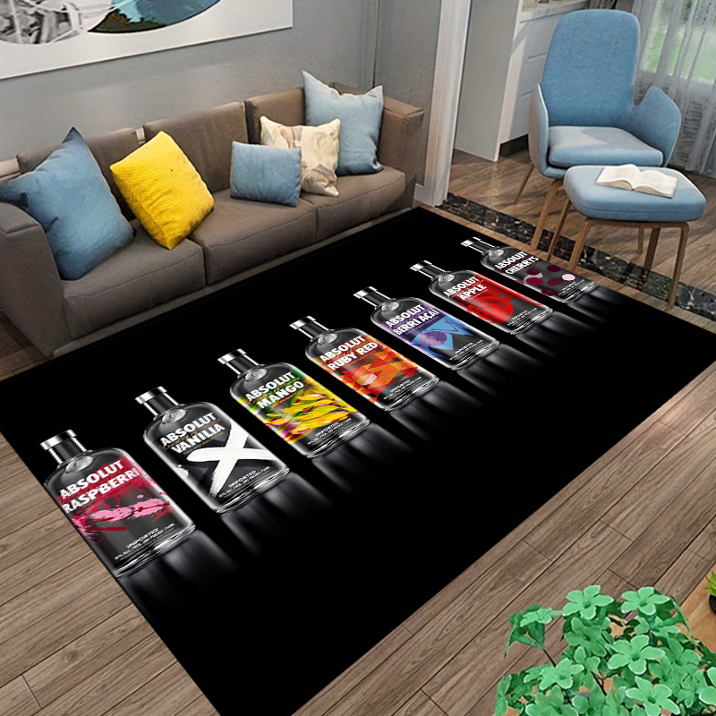 Home Textiles Photos - Absolut-Vodka Printing Carpet Living Room Bedroom