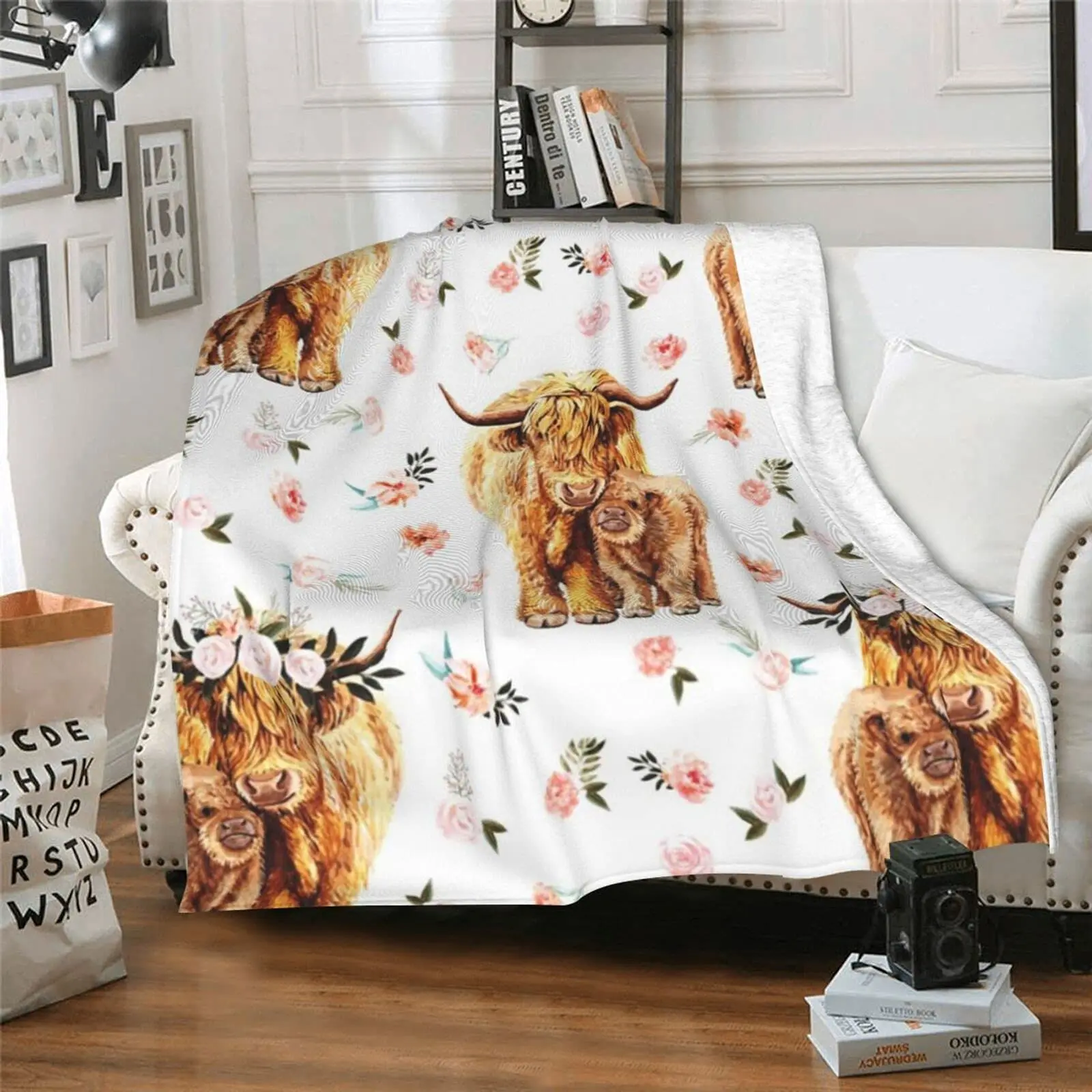 Highland Cow Blanket Animal Be – Highland Home Textiles recenzja i cena