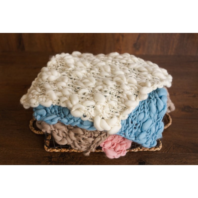 Chunky Knit Merino Baby Blanke – Throw Blanket Chunky Knit recenzja i cena