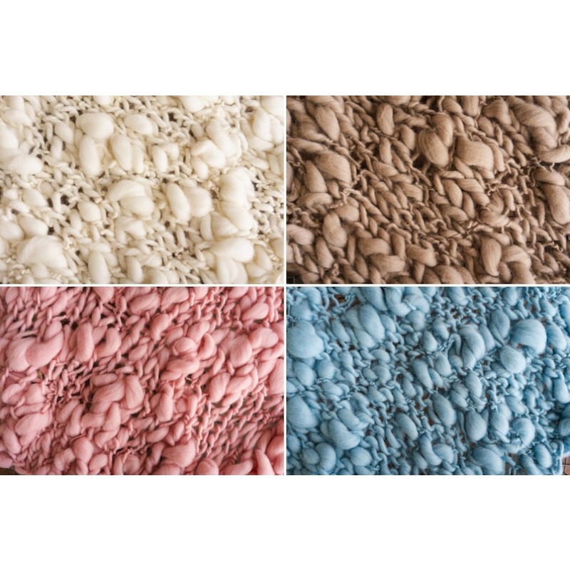 Chunky Knit Merino Baby Blanke – Throw Blanket Chunky Knit recenzja i cena