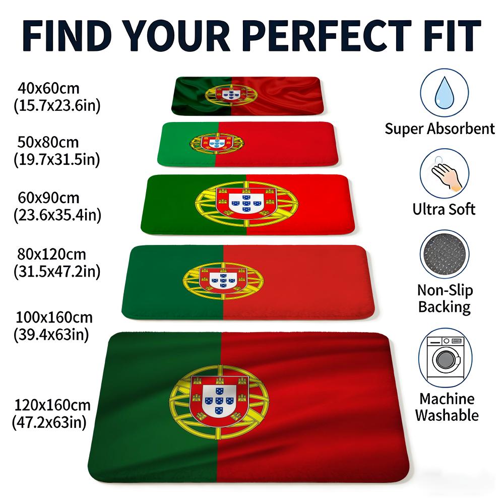-P-Portugal Floor Mat Flannel  – Home Textiles Portugal recenzja i cena