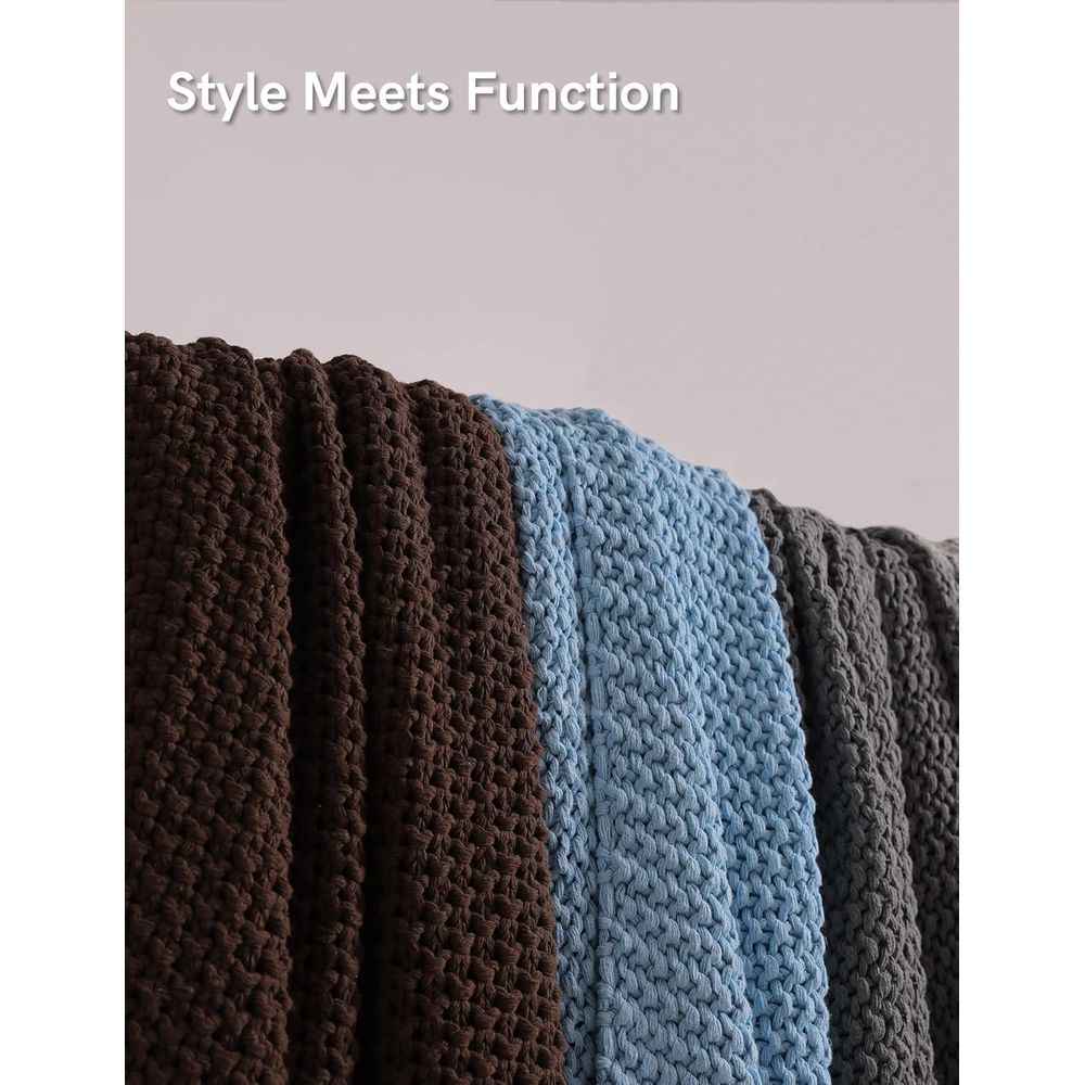 Chunky Cotton Knit Throw Blank – Throw Blanket Chunky Knit recenzja i cena