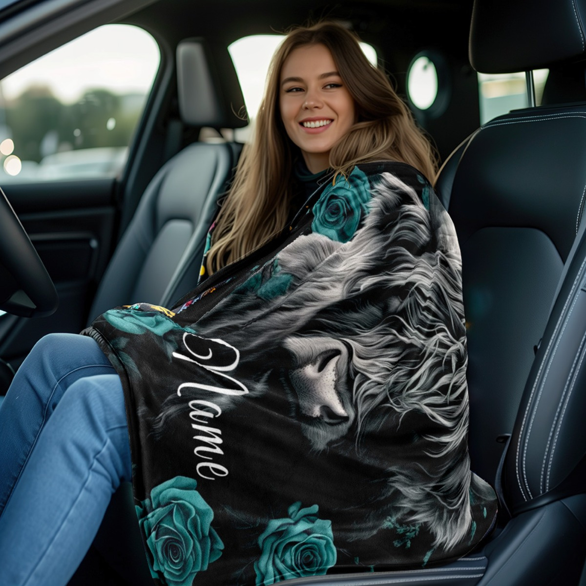 Personalized Highland Cow Blan – Highland Home Textiles recenzja i cena