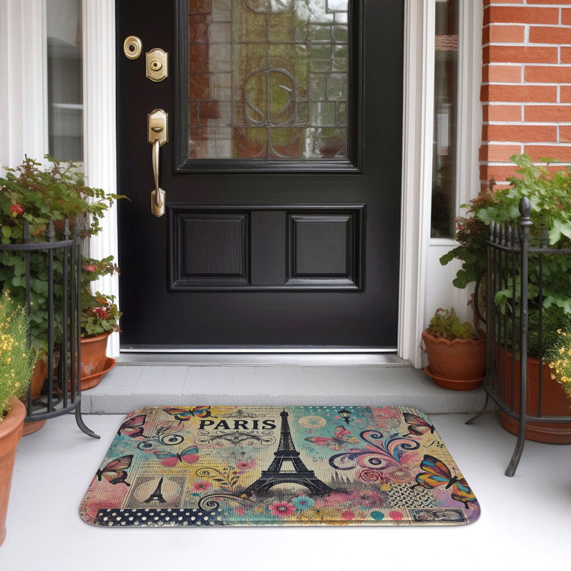 Paris Eiffel Tower art Doormat – Home Textiles Paris recenzja i cena
