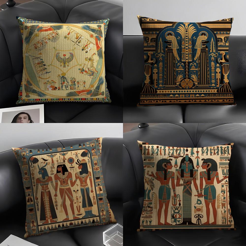 Egypt Pharaoh Pattern Pillow C – Home Textiles Egypt recenzja i cena