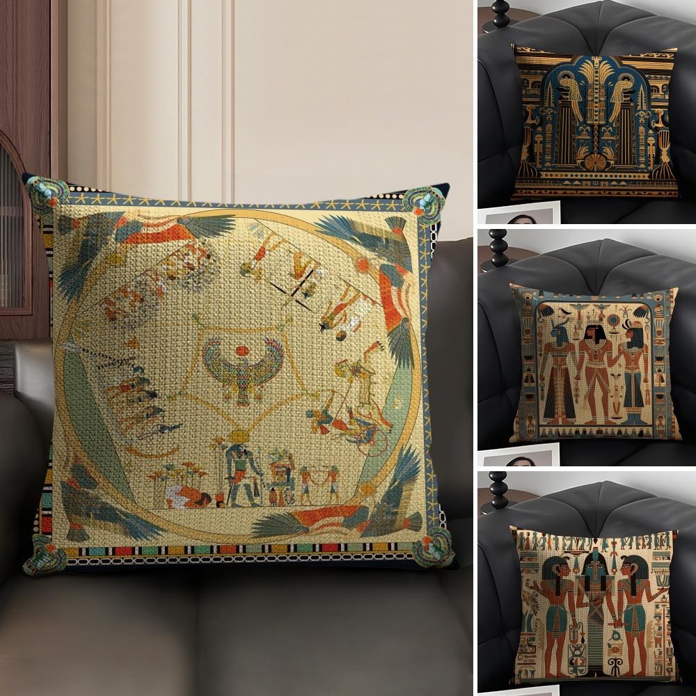 Egypt Pharaoh Pattern Pillow C – Home Textiles Egypt recenzja i cena