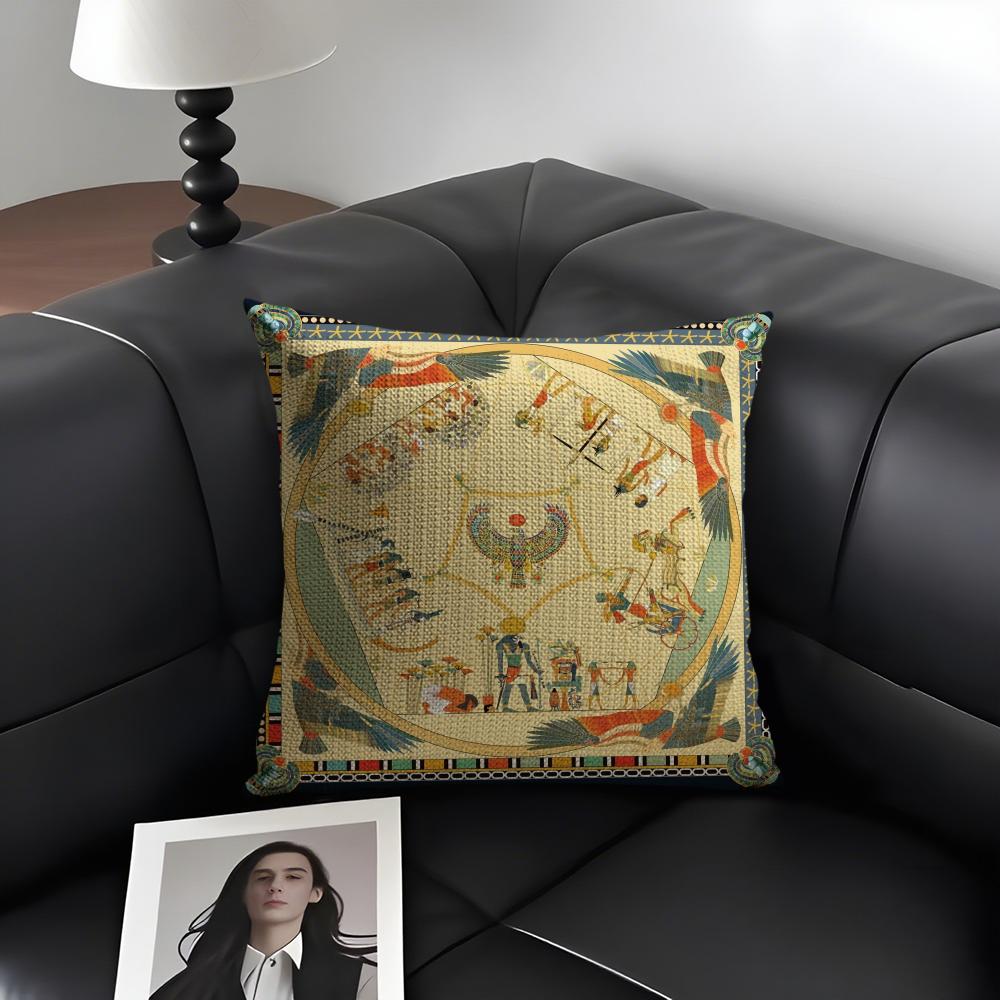 Egypt Pharaoh Pattern Pillow C – Home Textiles Egypt recenzja i cena