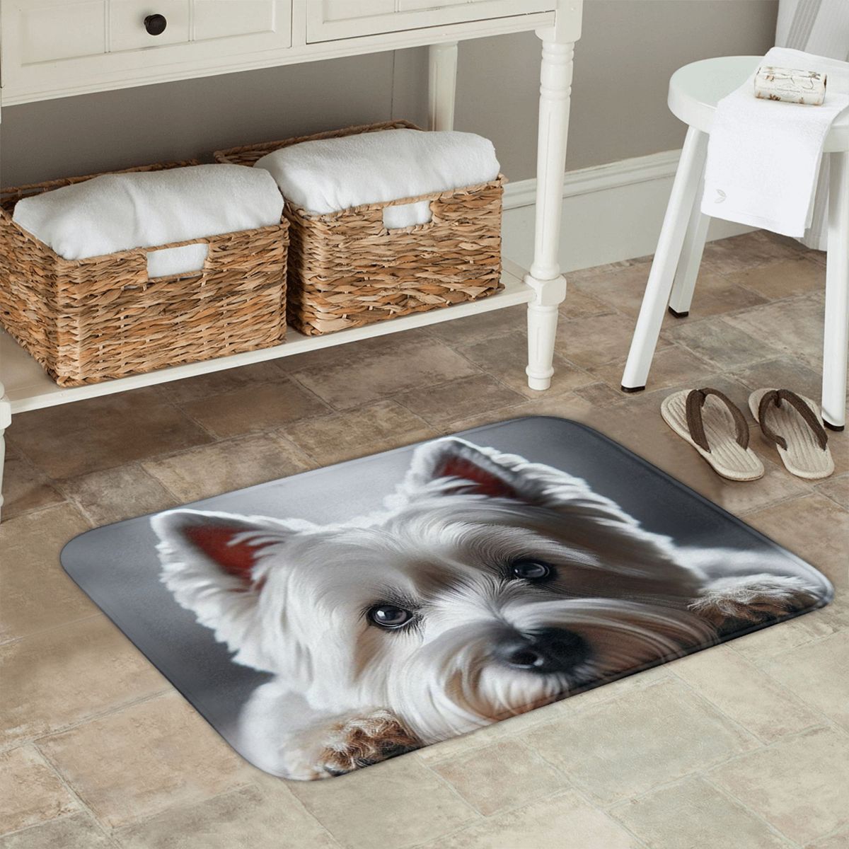 Cute West Highland White Terri – Highland Home Textiles recenzja i cena