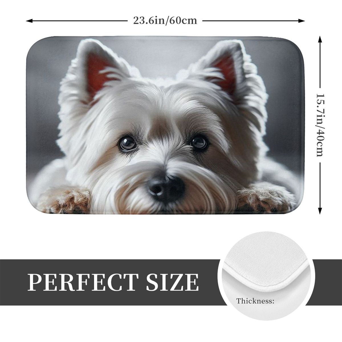 Cute West Highland White Terri – Highland Home Textiles recenzja i cena