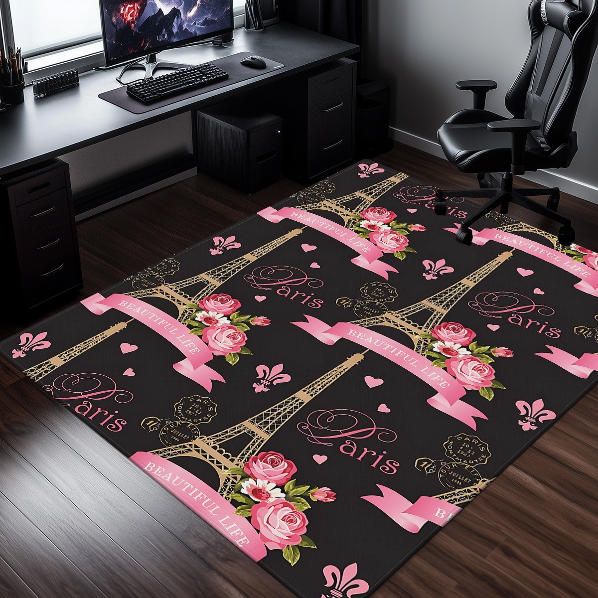 Paris Eiffel Tower Rose Pink C – Home Textiles Paris recenzja i cena