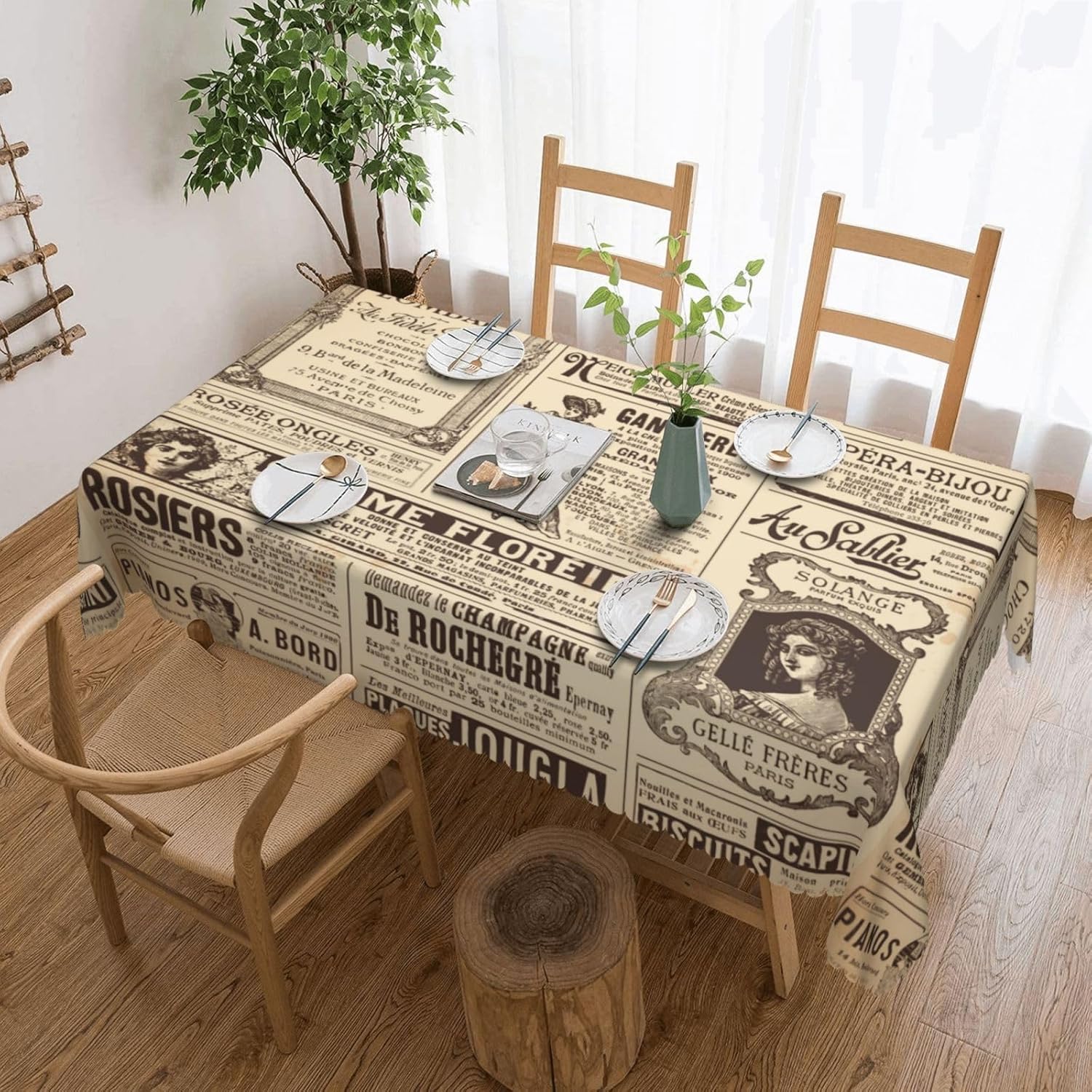 Vintage Paris France Newspaper – Home Textiles Paris recenzja i cena