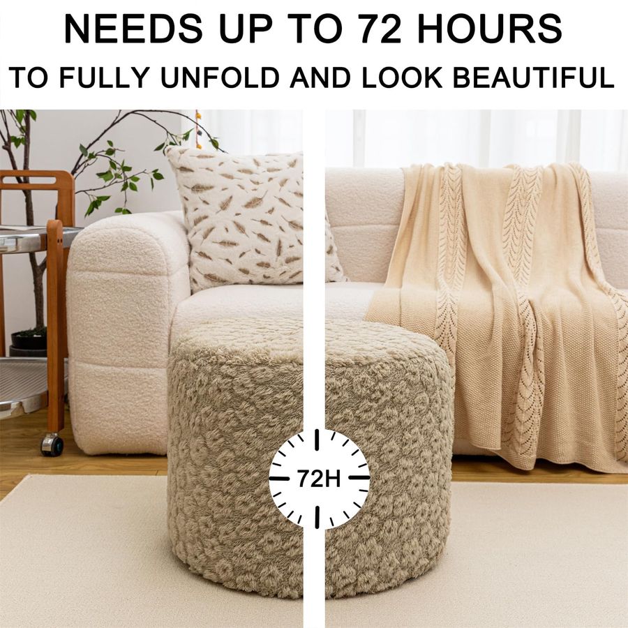 Foot Rest Stuffed Round Boho F – Floor Cushion Pouf recenzja i cena