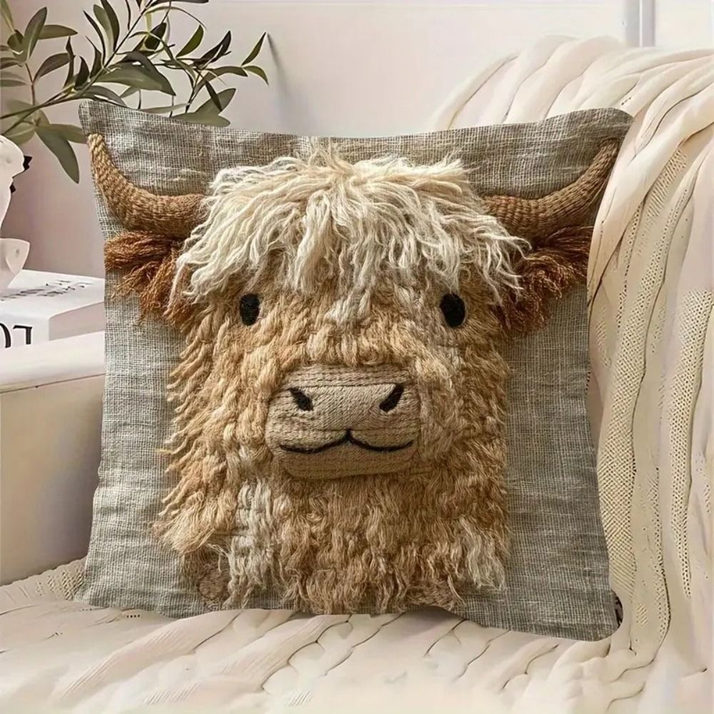 Animal Print 45cm Pillow Case  – Highland Home Textiles recenzja i cena