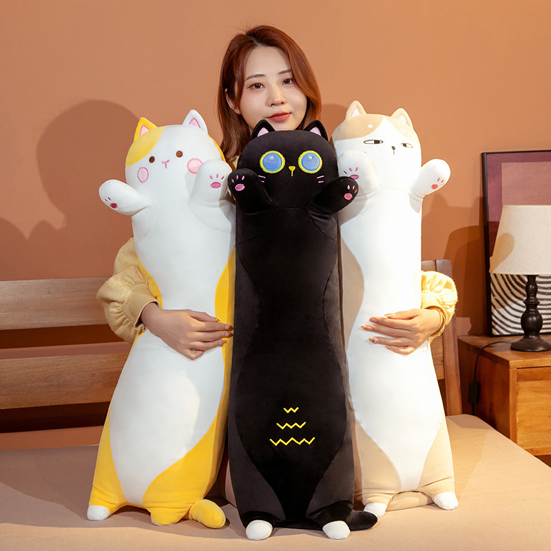 1PC 90~130cm Long Giant Cats P – Bolster Pillow Long recenzja i cena