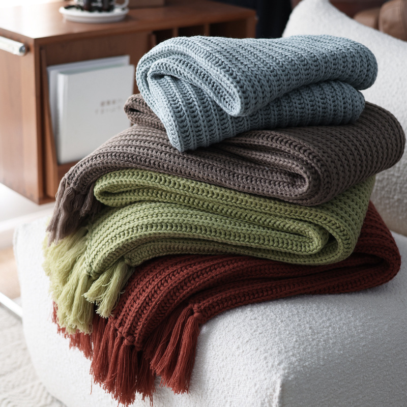 Chunky Solid Knit Throw Blanke – Throw Blanket Chunky Knit recenzja i cena