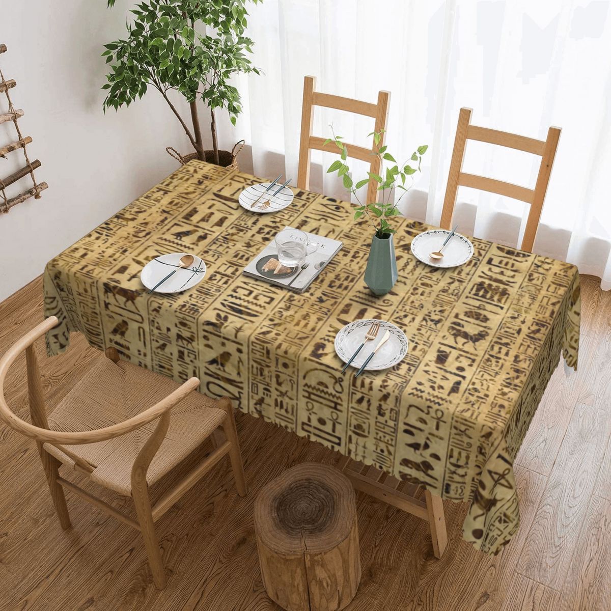 Egyptian Hieroglyphs On Papyru – Home Textiles Egypt recenzja i cena