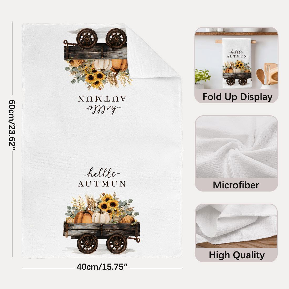 40x60cm Sunflower Flower Highl – Highland Home Textiles recenzja i cena