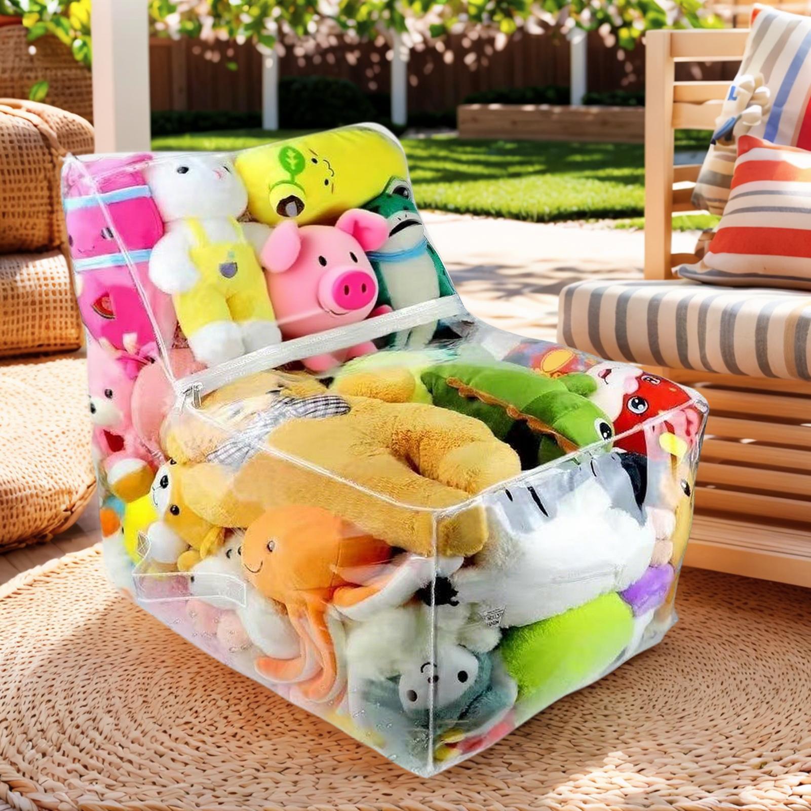 Stuffed Animal Storage Bean Ba – Floor Cushion Pouf recenzja i cena