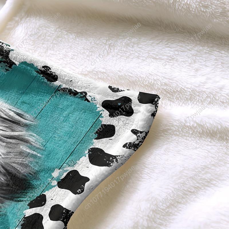 Cozy Soft Highland Cow Flannel – Throw Blanket Chunky Knit recenzja i cena