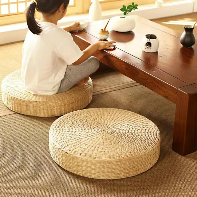 Hot 40cm*40cm Handmade Woven N – Floor Cushion Pouf recenzja i cena