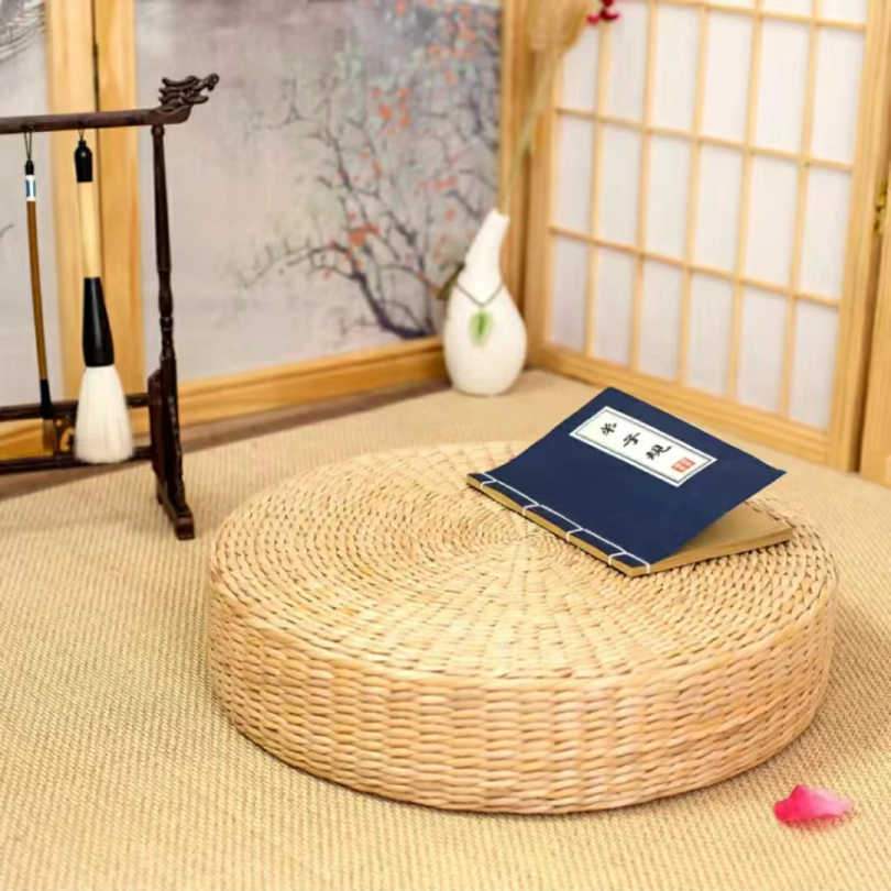Hot 40cm*40cm Handmade Woven N – Floor Cushion Pouf recenzja i cena