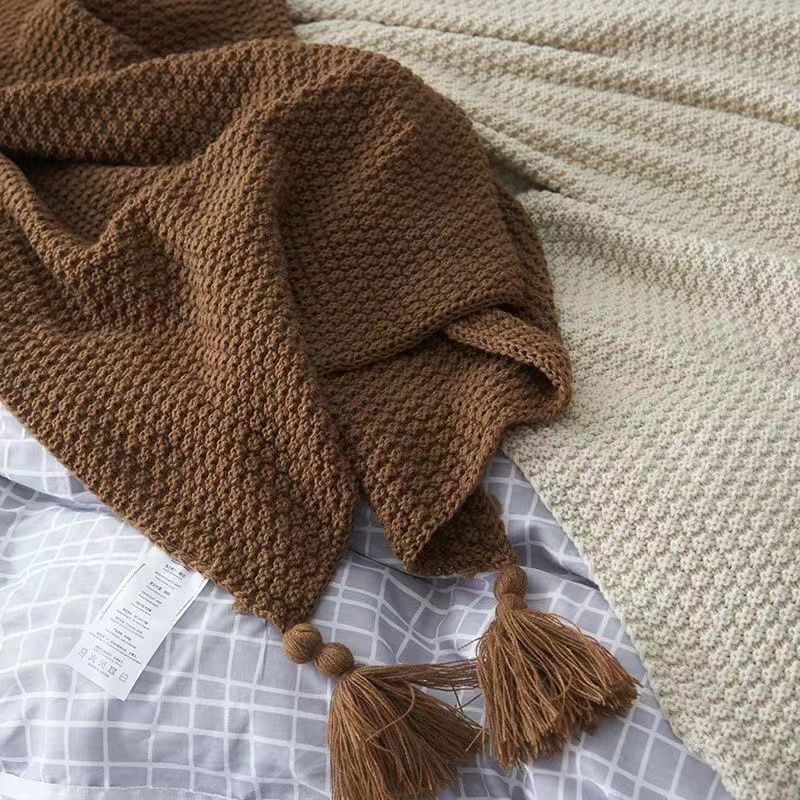 Nordic Blankets for Bed Sofa C – Throw Blanket Chunky Knit recenzja i cena