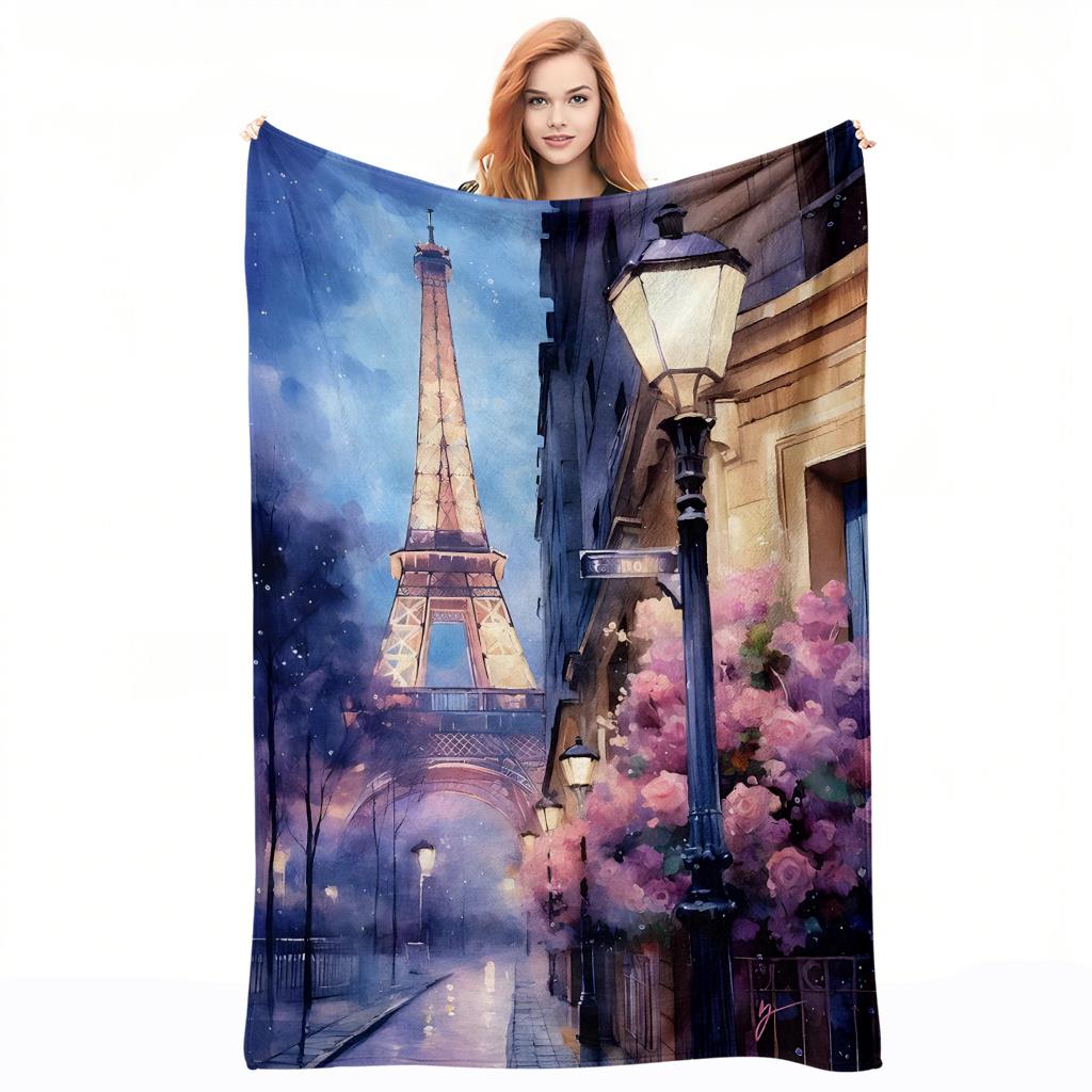 Paris Night Scene Pattern Flan – Home Textiles Paris recenzja i cena