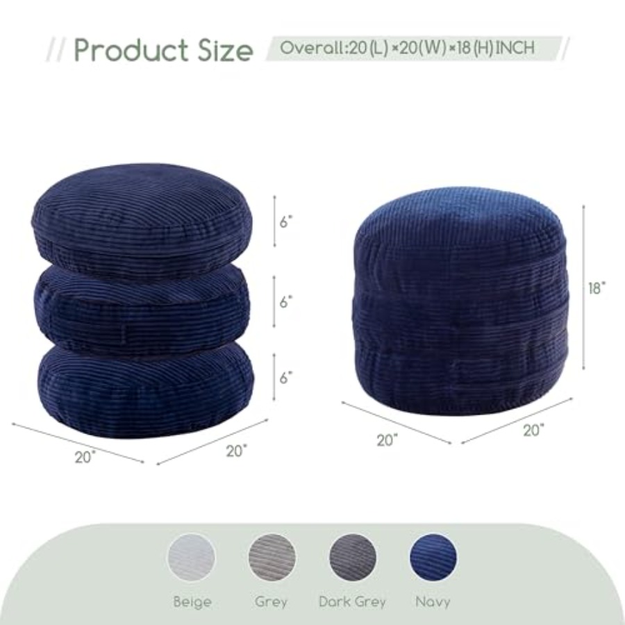 Living room foam-filled pouf o – Floor Cushion Pouf recenzja i cena