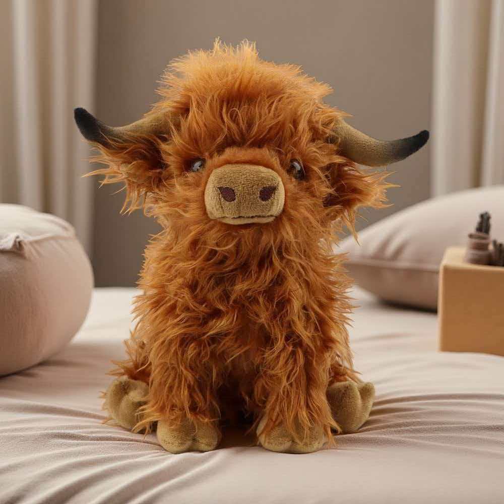 Highland Bull Simulation Plush – Highland Home Textiles recenzja i cena