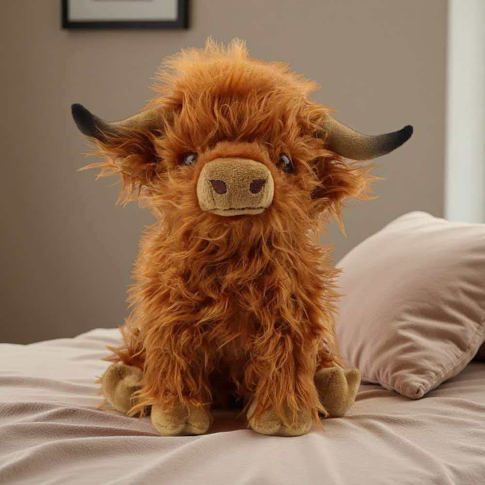 Highland Bull Simulation Plush – Highland Home Textiles recenzja i cena