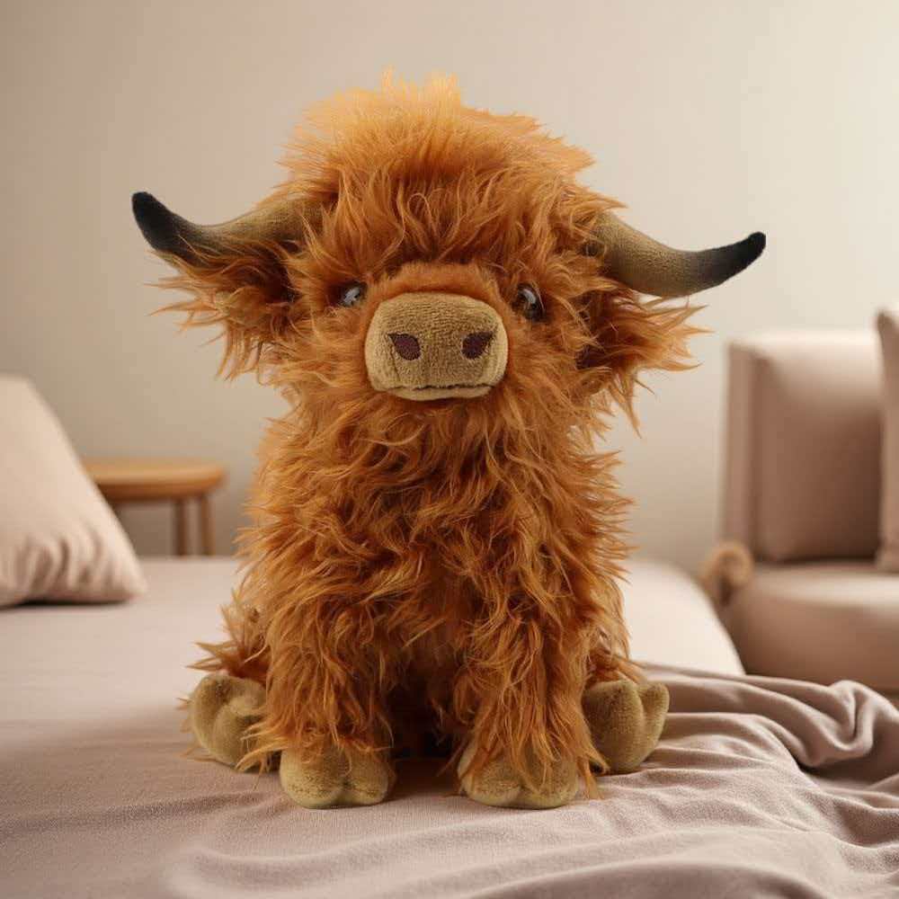 Highland Bull Simulation Plush – Highland Home Textiles recenzja i cena