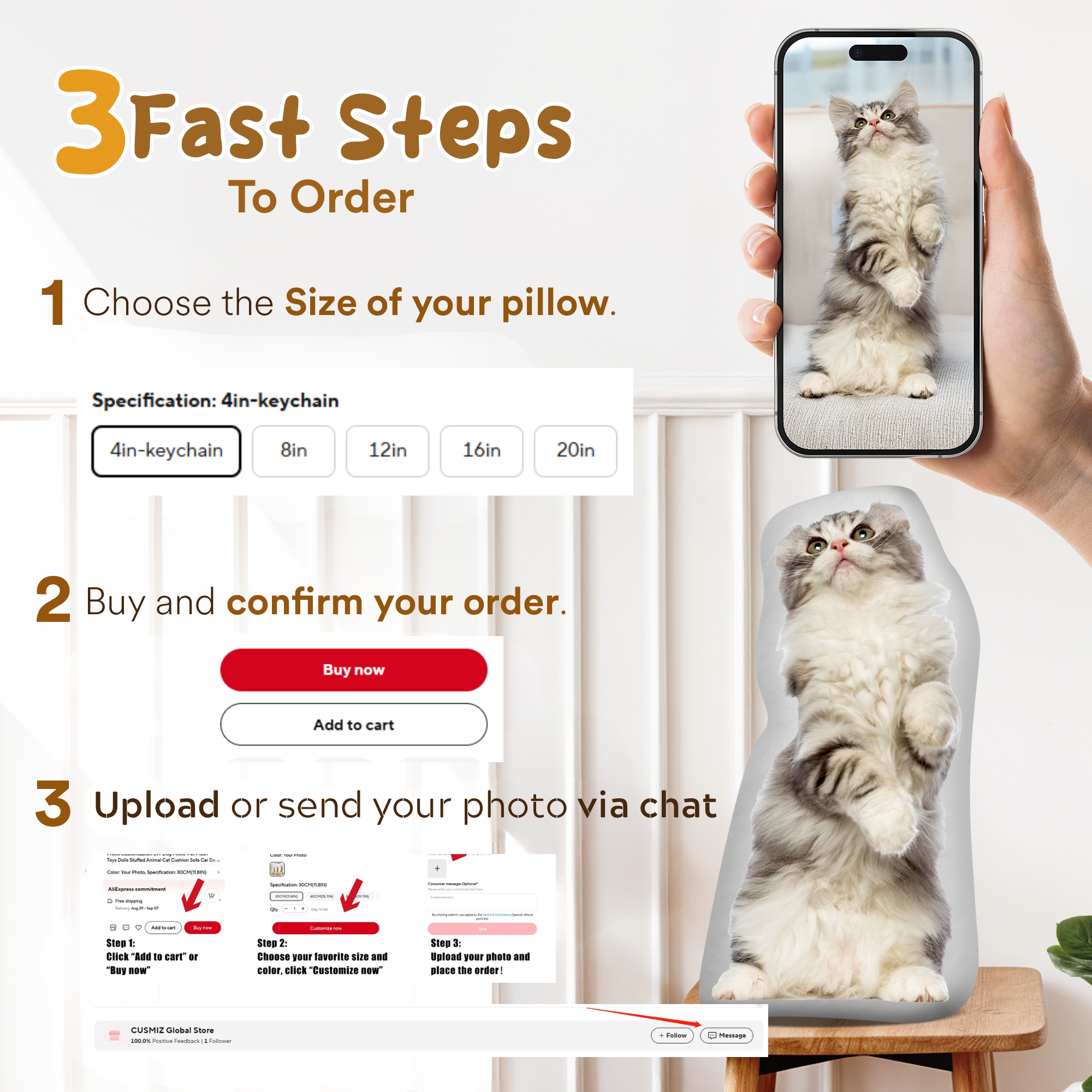 Custom Pets Cushion Personaliz – Home Textiles Photos recenzja i cena