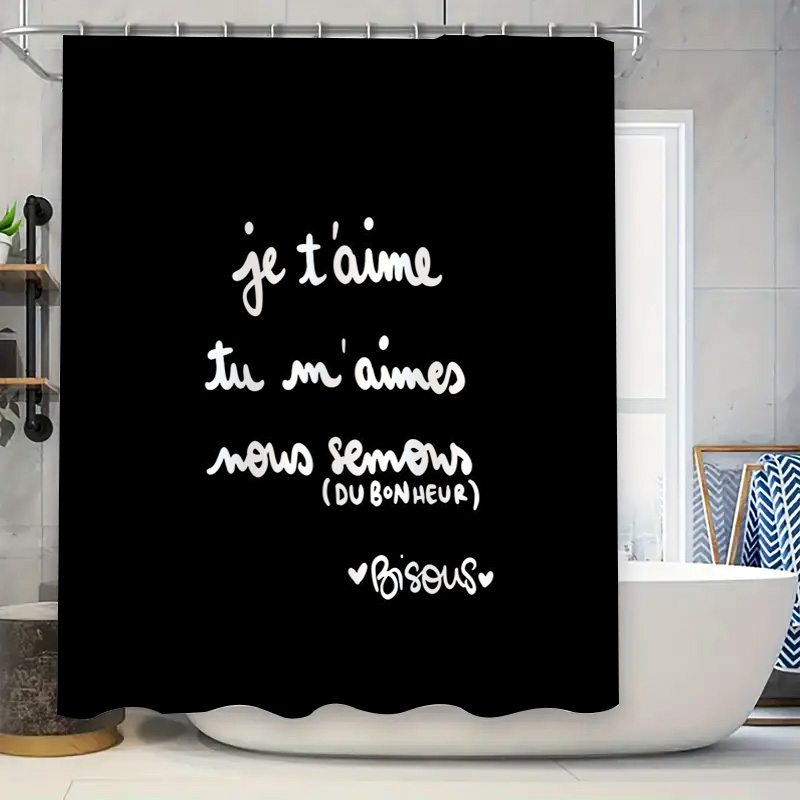 French Love Shower Curtain Rom – Home Textiles Paris recenzja i cena