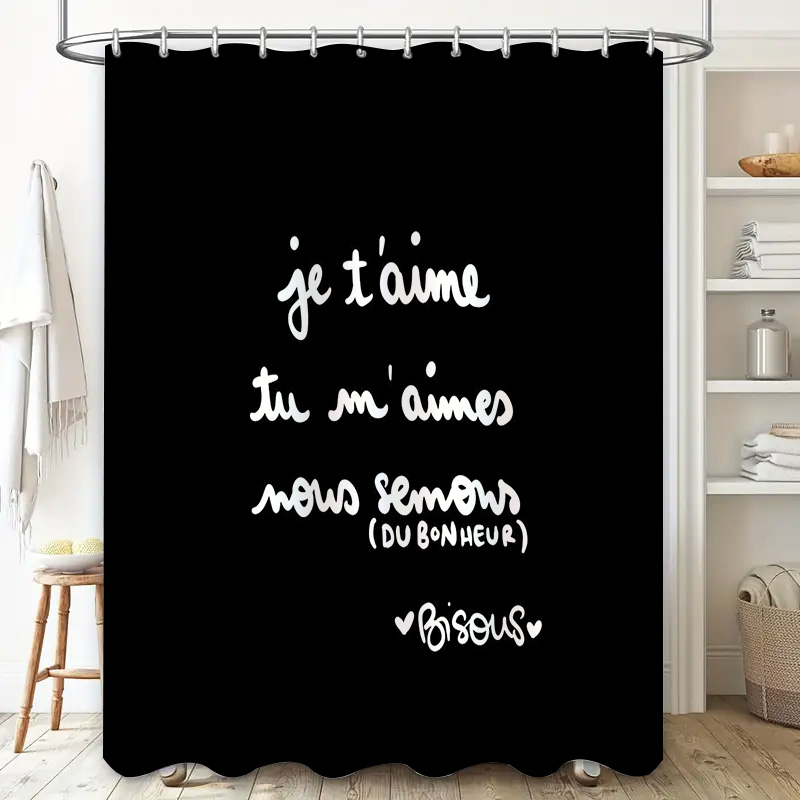 French Love Shower Curtain Rom – Home Textiles Paris recenzja i cena