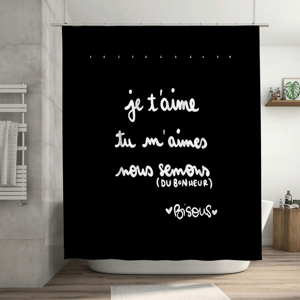 French Love Shower Curtain Rom – Home Textiles Paris recenzja i cena