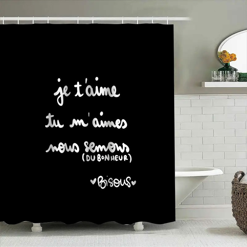 French Love Shower Curtain Rom – Home Textiles Paris recenzja i cena
