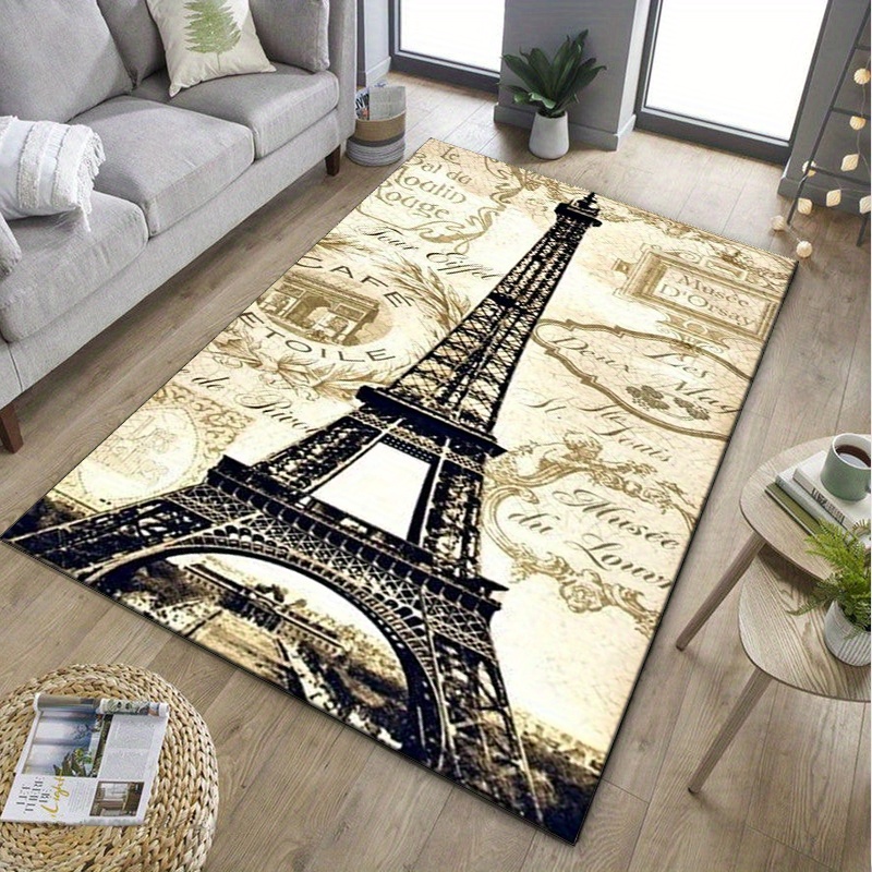 Eiffel Tower Paris Themed Rug  – Home Textiles Paris recenzja i cena