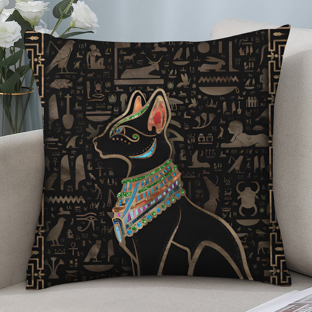 Ancient Egypt Anubis Pillow Ca – Home Textiles Egypt recenzja i cena