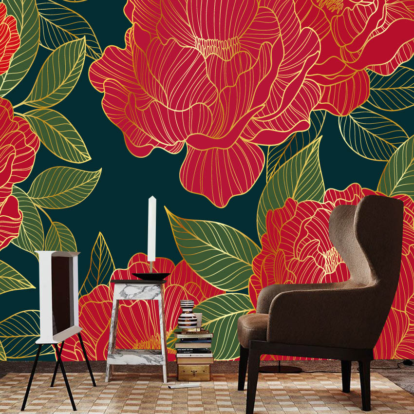 20+ Floral Red Peony Nature Ph – Home Textiles Photos recenzja i cena
