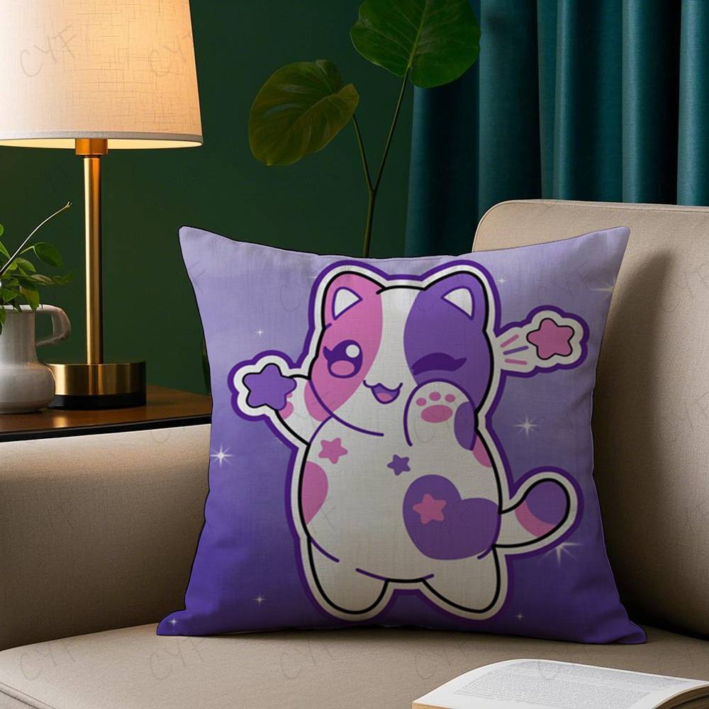 Aphmau Meow Anime Cats Pillow  – Home Textiles Photos recenzja i cena