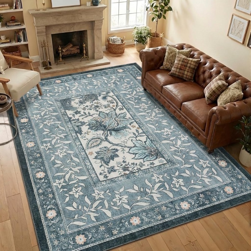 Retro Plant Print Carpet for L – Home Textiles Online recenzja i cena