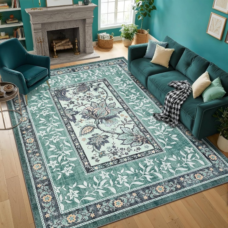 Retro Plant Print Carpet for L – Home Textiles Online recenzja i cena