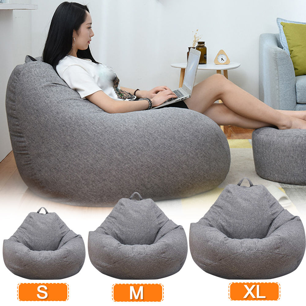 Large Small Lazy Sofa Cover Ch – Floor Cushion Pouf recenzja i cena