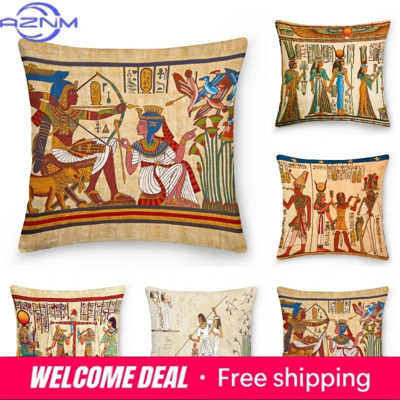 Egyptian Cushion Cover Ancient – Home Textiles Egypt recenzja i cena