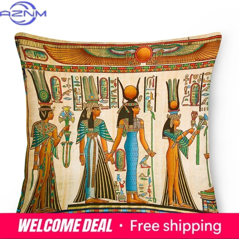 Egyptian Cushion Cover Ancient – Home Textiles Egypt recenzja i cena