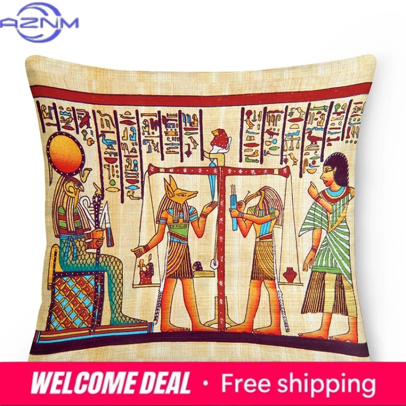Egyptian Cushion Cover Ancient – Home Textiles Egypt recenzja i cena