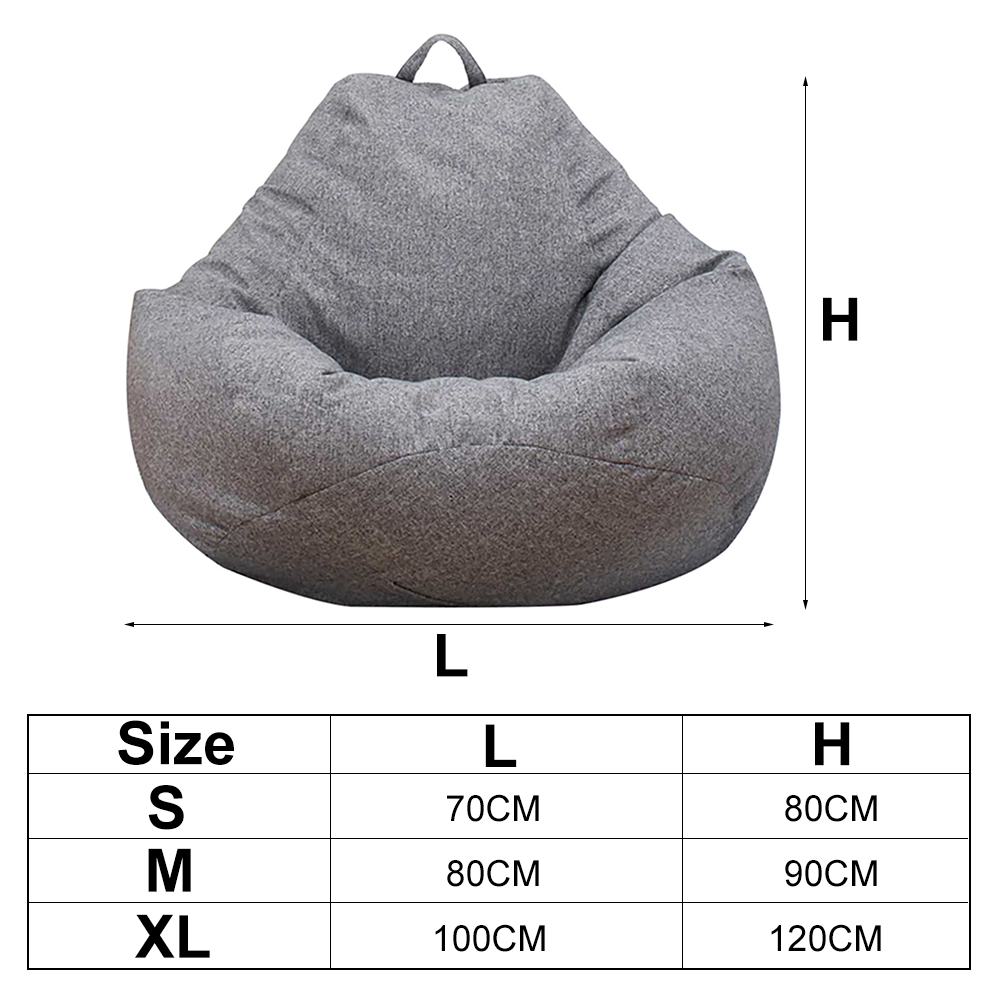 Lazy Sofa Cover Solid Chair Co – Floor Cushion Pouf recenzja i cena
